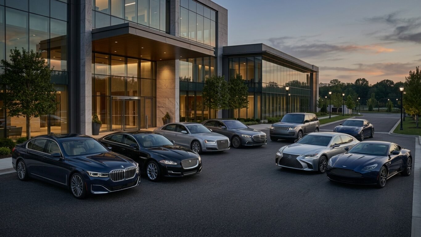 Buford Car Rental luxury BMW and Jaguar vehicles in a premium fleet